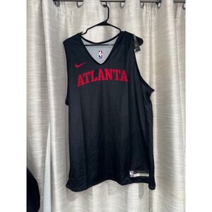 Nike NBA Atlanta Hawks team-issued black reversible jersey size xl - NEW